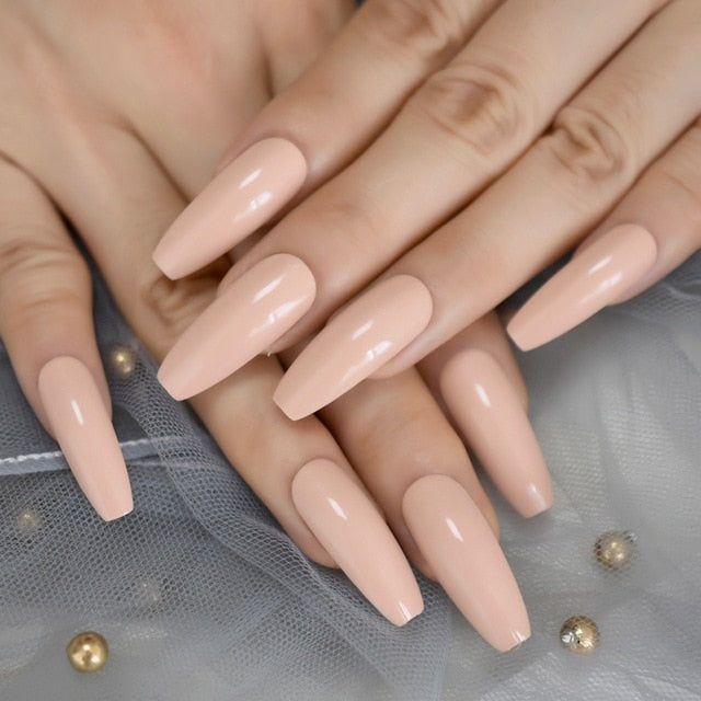 Ombre French Ballerina Fake Nail - Klassiichic