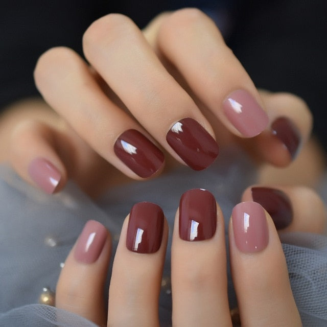 Ombre French Ballerina Fake Nail - Klassiichic