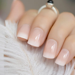 Ombre French Ballerina Fake Nail - Klassiichic