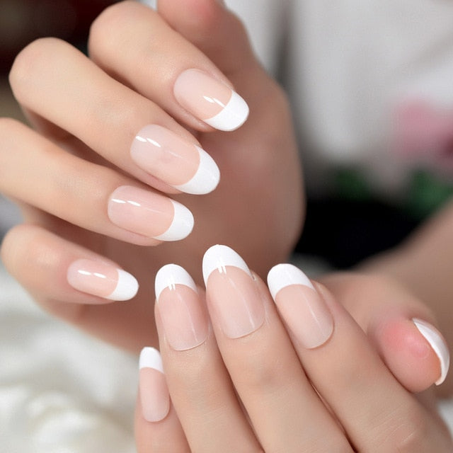 Ombre French Ballerina Fake Nail - Klassiichic