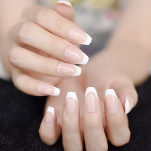 Ombre French Ballerina Fake Nail - Klassiichic