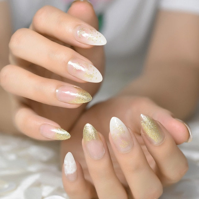 Ombre French Ballerina Fake Nail - Klassiichic