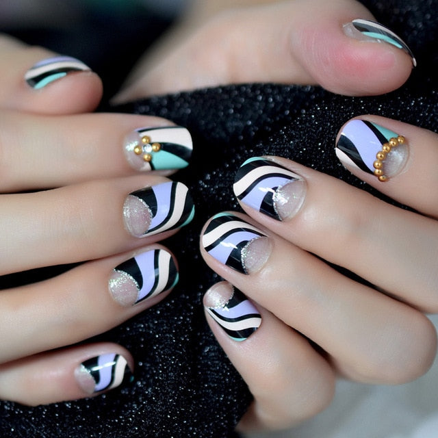 Ombre French Ballerina Fake Nail - Klassiichic