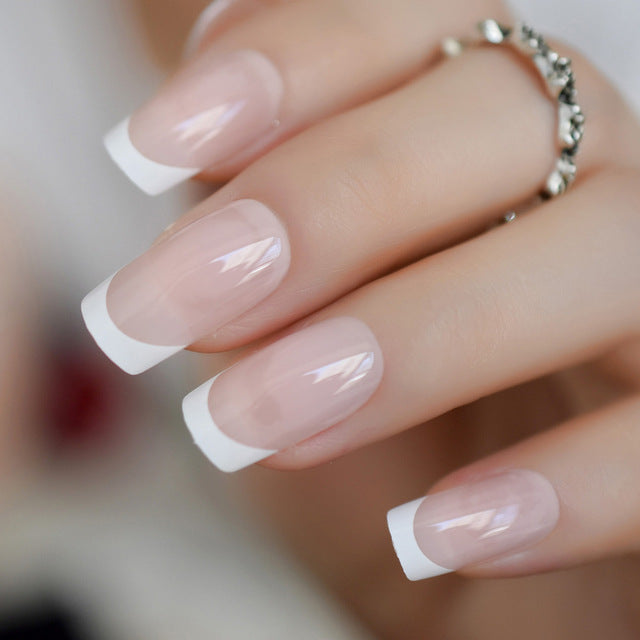 Ombre French Ballerina Fake Nail - Klassiichic