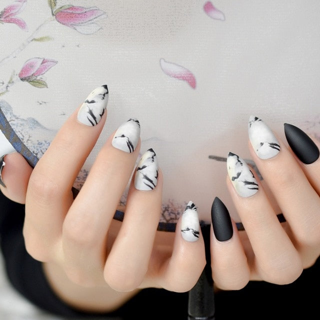 Ombre French Ballerina Fake Nail - Klassiichic