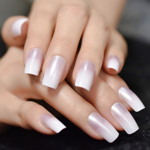 Ombre French Ballerina Fake Nail - Klassiichic
