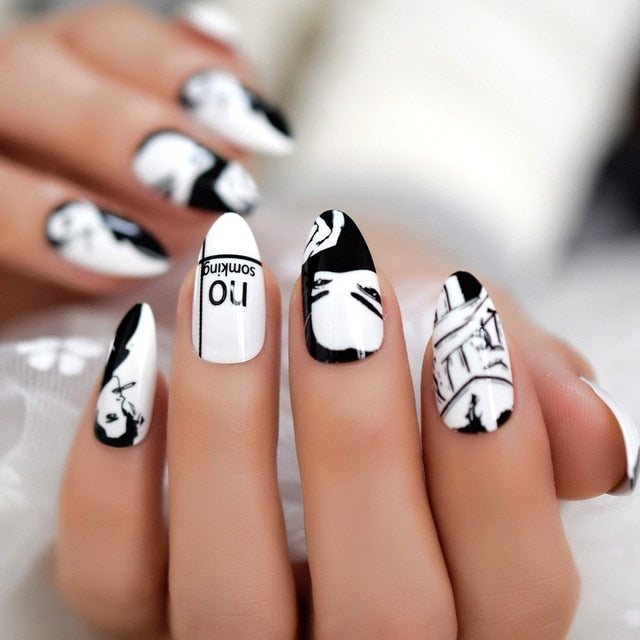 Ombre French Ballerina Fake Nail - Klassiichic