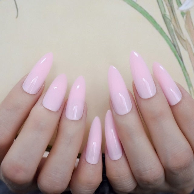 Ombre French Ballerina Fake Nail - Klassiichic