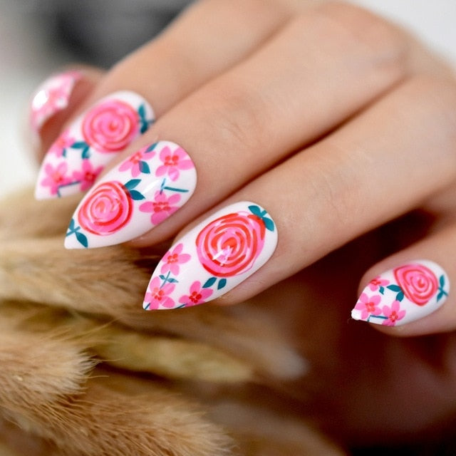 Ombre French Ballerina Fake Nail - Klassiichic