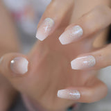 Ombre French Ballerina Fake Nail - Klassiichic
