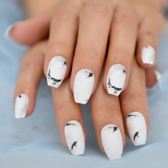 Ombre French Ballerina Fake Nail - Klassiichic